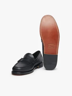 Weejuns Larson Penny Loafers Soft Black Leather