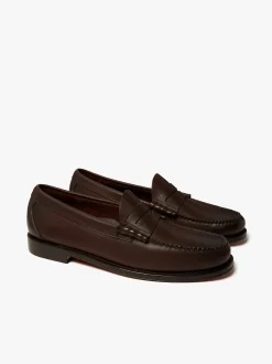 Weejuns Larson Penny Loafers Soft Chocolate Leather