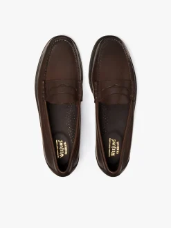 Weejuns Larson Penny Loafers Soft Chocolate Leather
