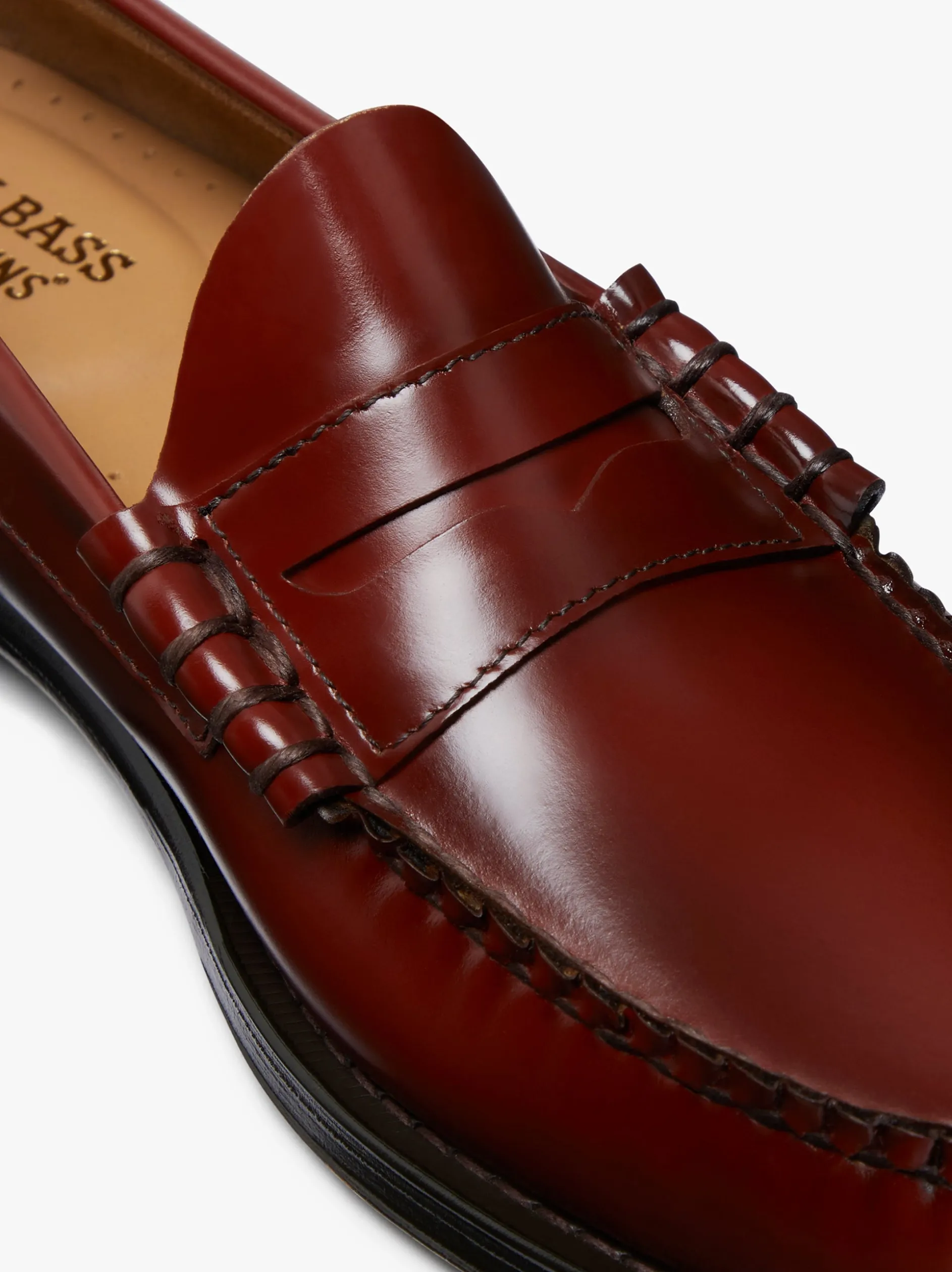 Weejuns Larson Penny Loafers Smoke Paprika Leather