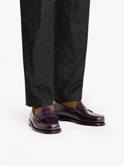 Weejuns Larson Penny Loafers Plum leather