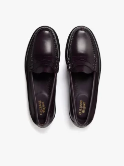 Weejuns Larson Penny Loafers Plum leather