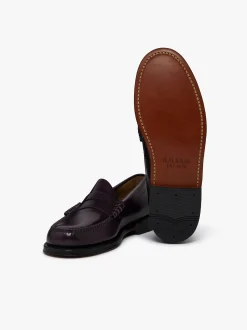 Weejuns Larson Penny Loafers Plum leather