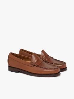 Weejuns Larson Penny Loafers Tan pull up leather