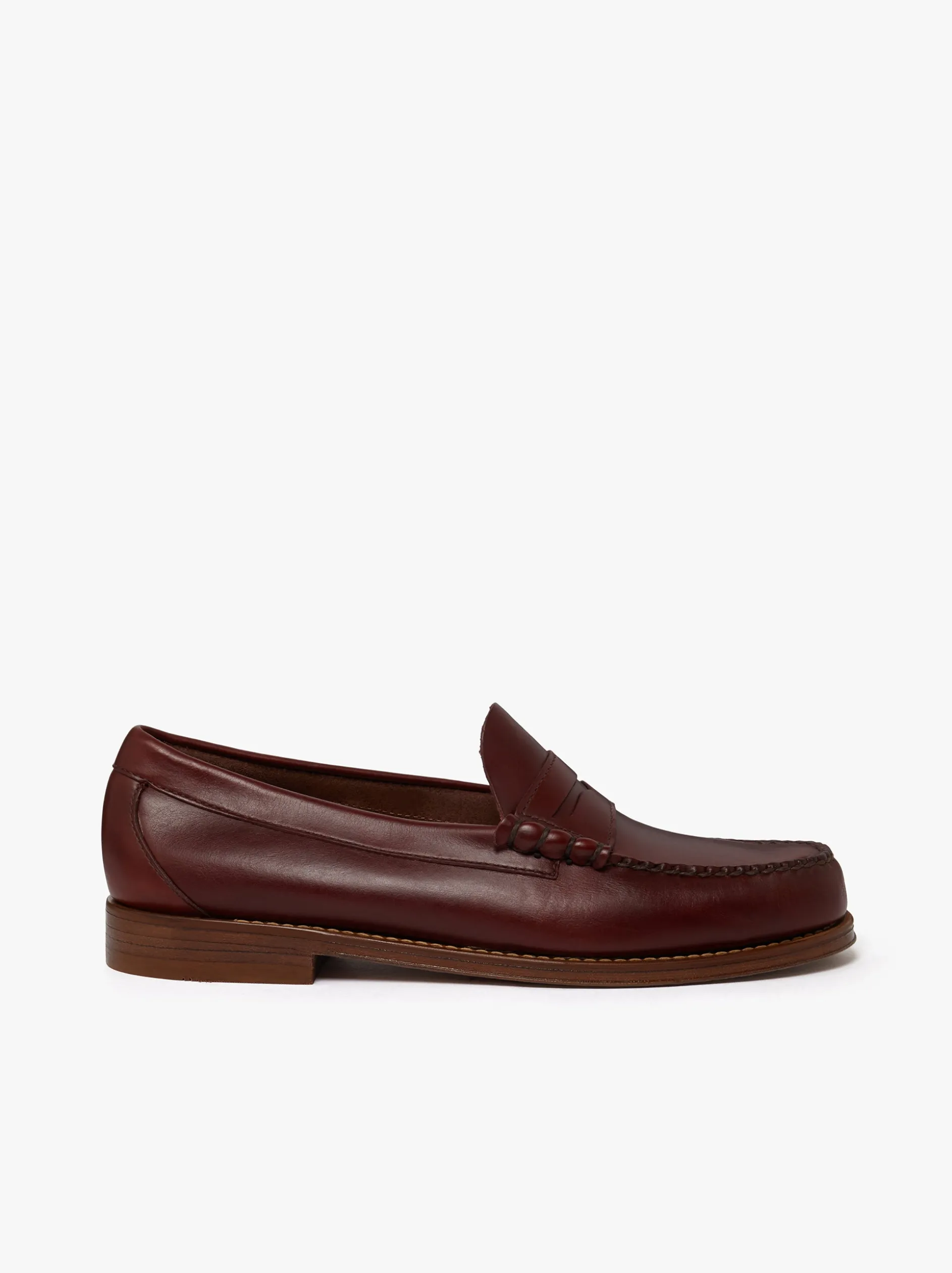 Weejuns Larson Penny Loafers Wine pull up leather