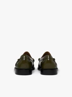 Weejuns Larson Penny Loafers Olive green leather