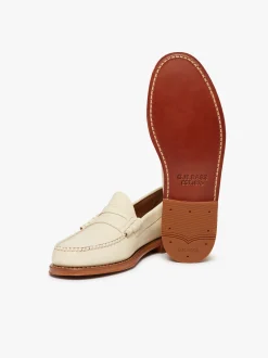 Weejuns Larson Penny Loafers Off white leather