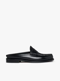 Weejuns Larson Penny Slides Black Leather