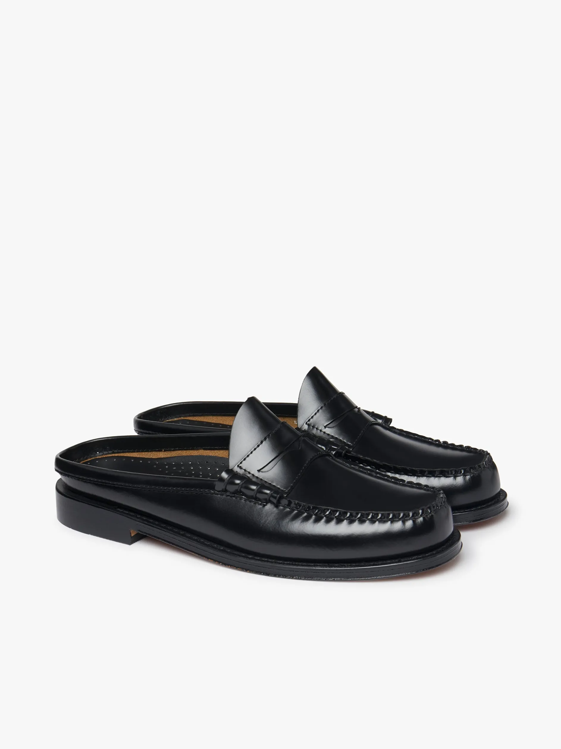 Weejuns Larson Penny Slides Black Leather