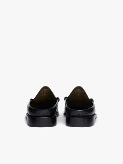 Weejuns Larson Penny Slides Black Leather