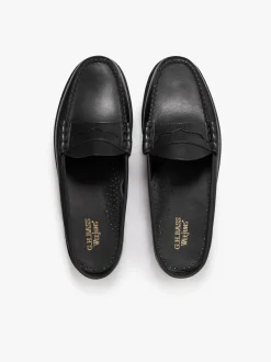 Weejuns Larson Penny Slides Black leather with leather sole