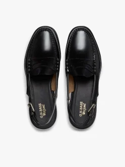 Weejuns Larson Penny Slingback Loafers black