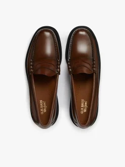 Weejuns Larson Step Penny Loafers Mid brown leather