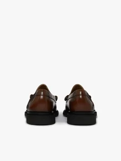 Weejuns Larson Step Penny Loafers Mid brown leather