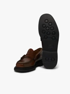 Weejuns Larson Step Penny Loafers Mid brown leather