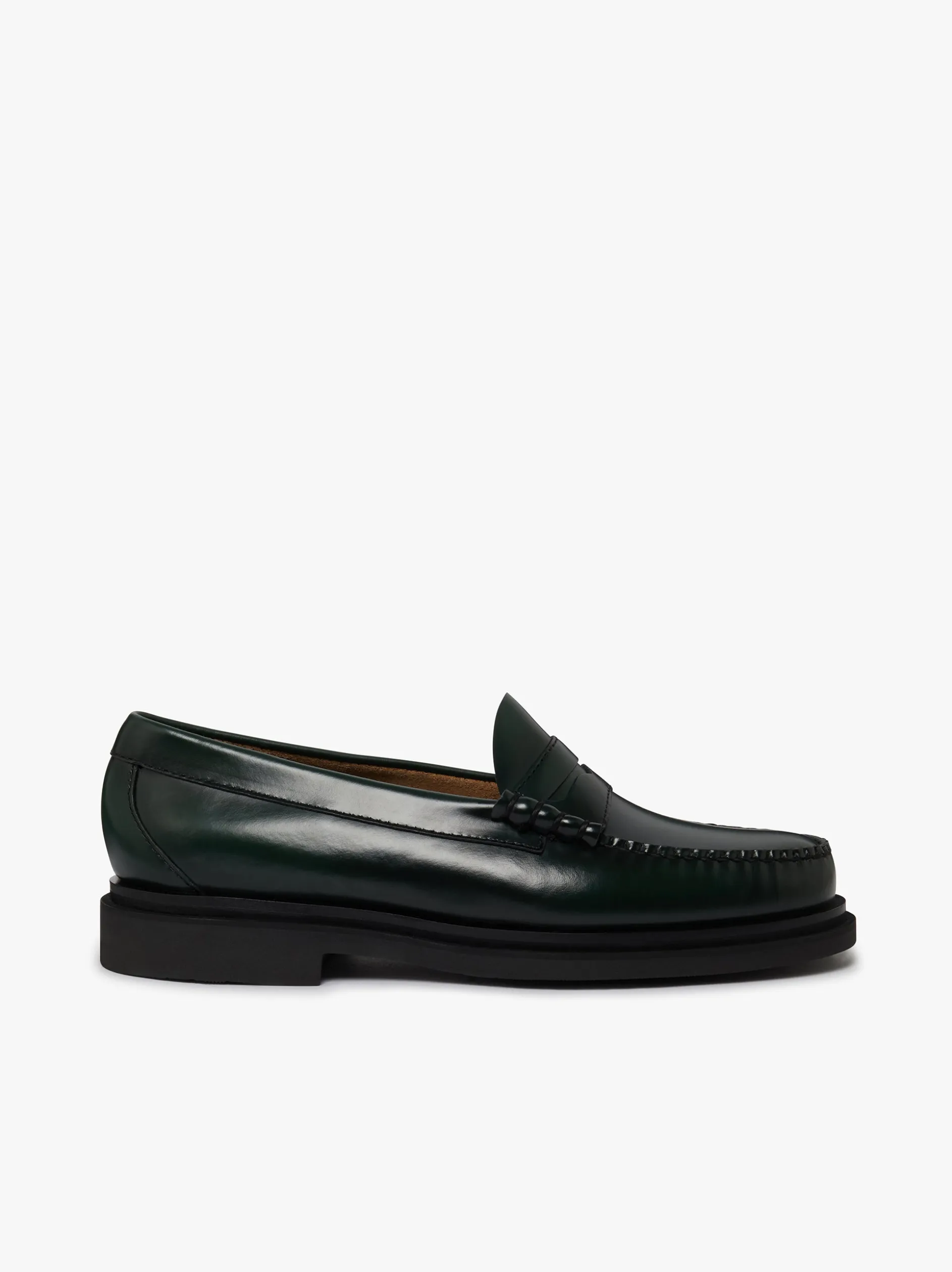 Weejuns Larson Step Penny Loafers Dark green leather