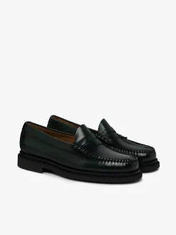 Weejuns Larson Step Penny Loafers Dark green leather