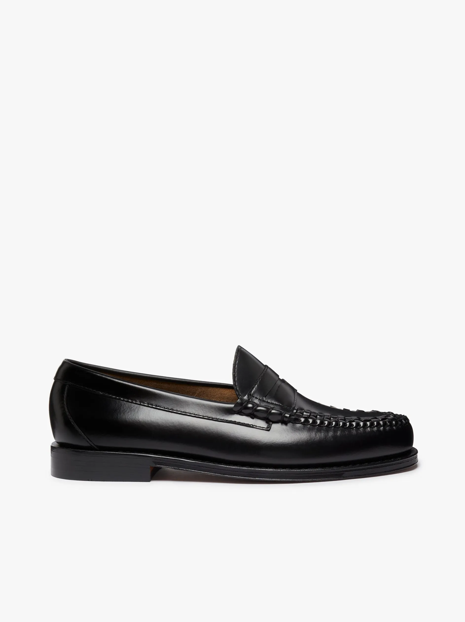 Weejuns Larson Weave Loafers Black Leather