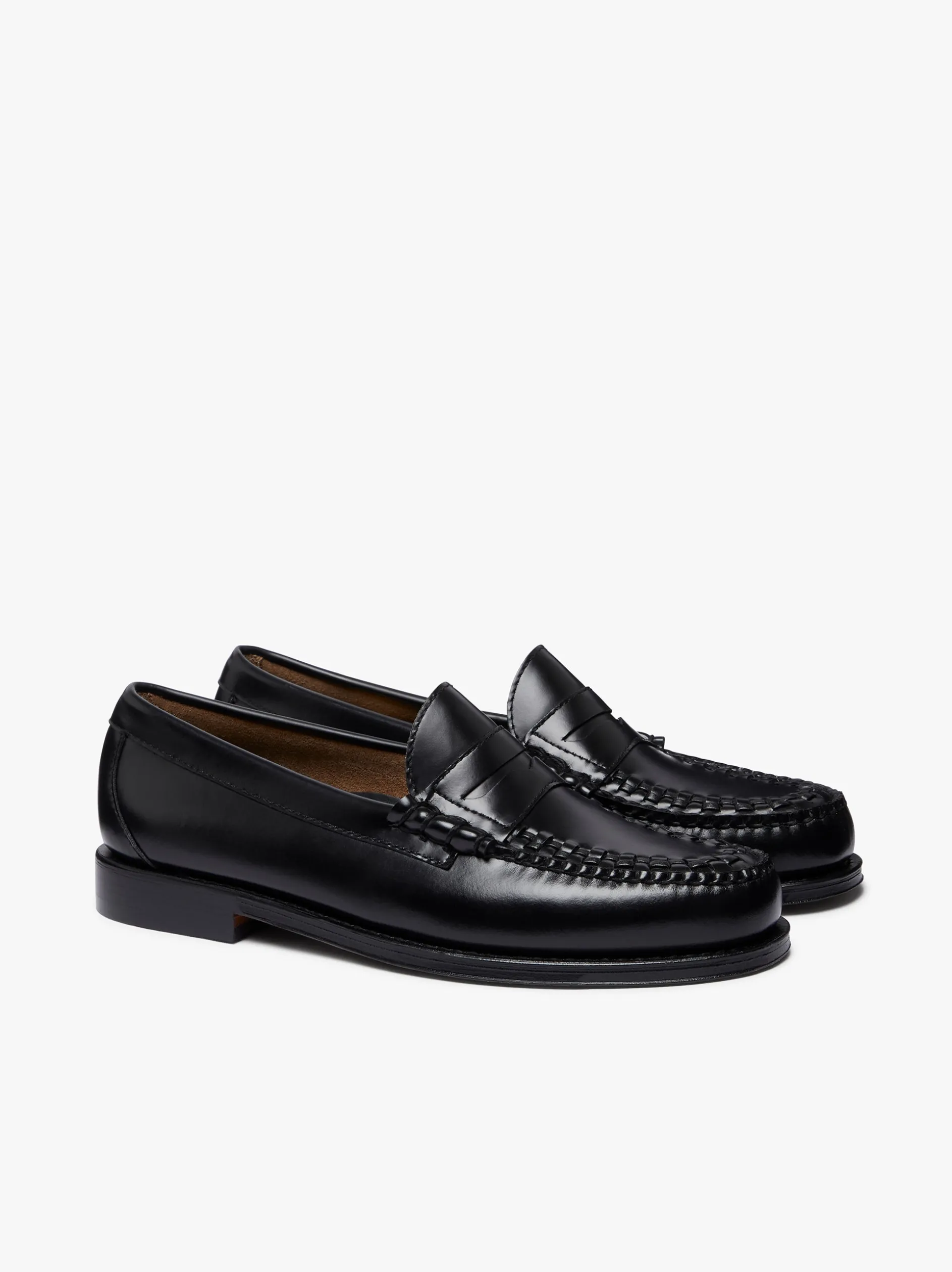 Weejuns Larson Weave Loafers Black Leather