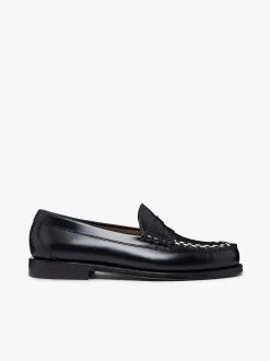 Weejuns Larson Weave Loafers Black & White Leather