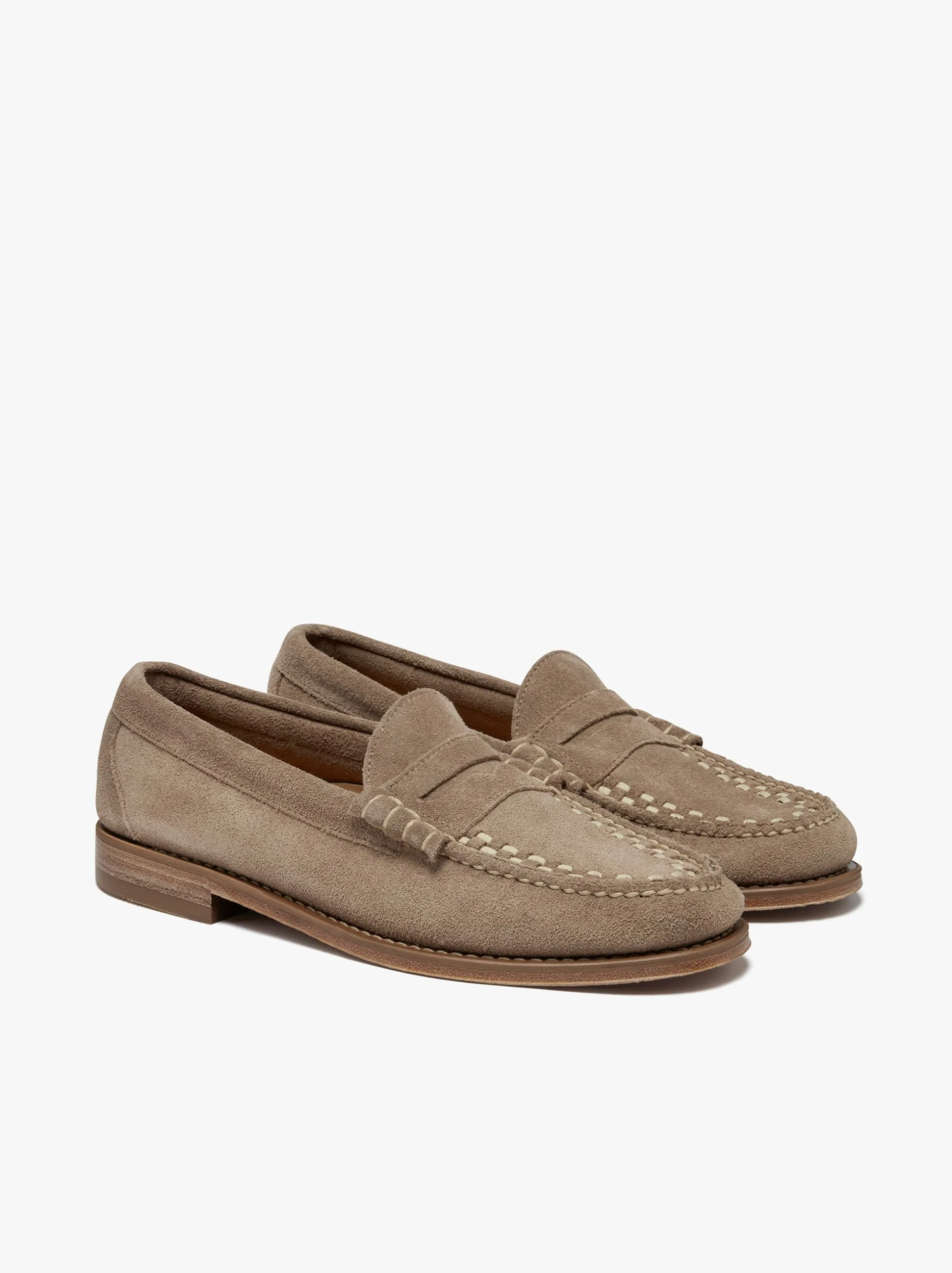 Weejuns Larson Weave Loafers Earth Suede