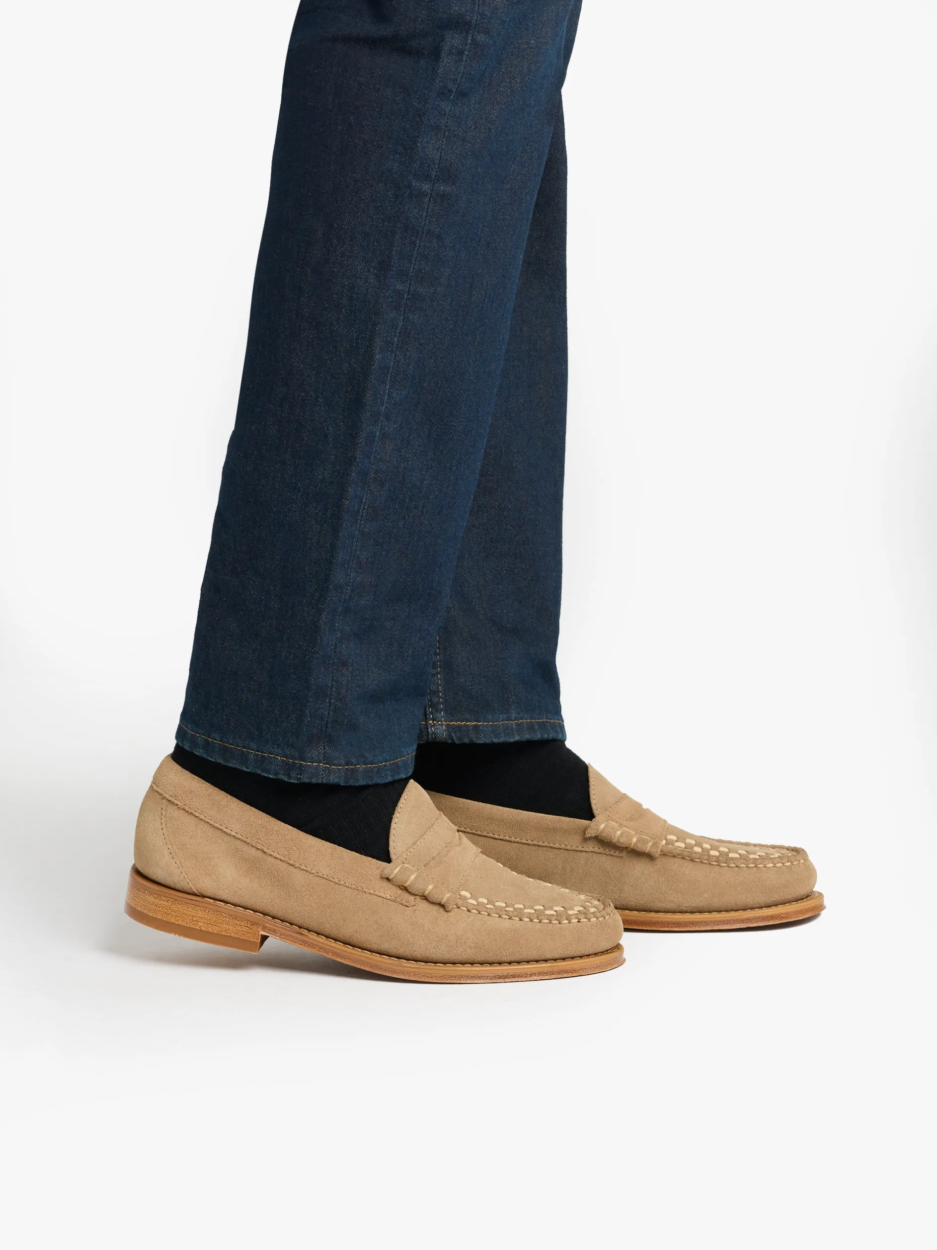 Weejuns Larson Weave Loafers Earth Suede
