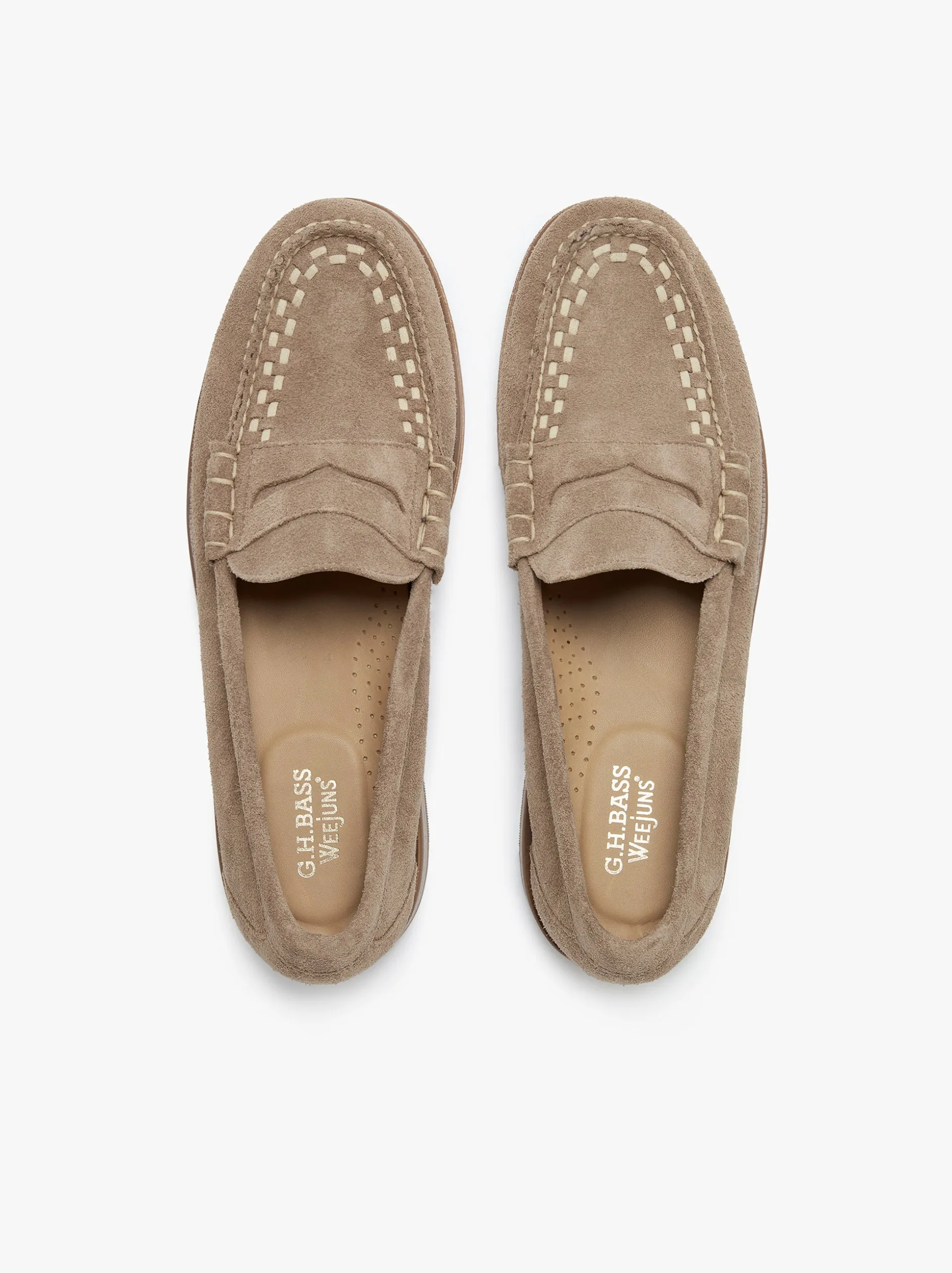 Weejuns Larson Weave Loafers Earth Suede