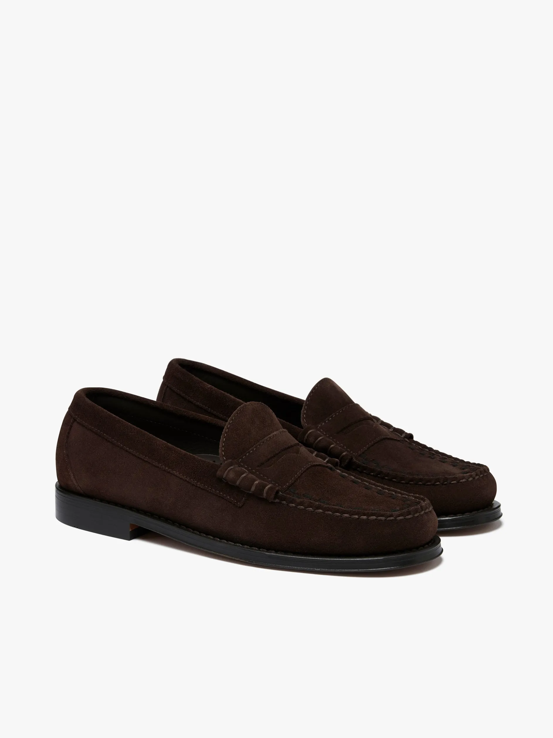 Weejuns Larson Weave Loafers Chocolate Suede