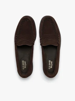 Weejuns Larson Weave Loafers Chocolate Suede