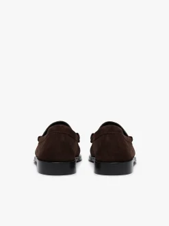 Weejuns Larson Weave Loafers Chocolate Suede