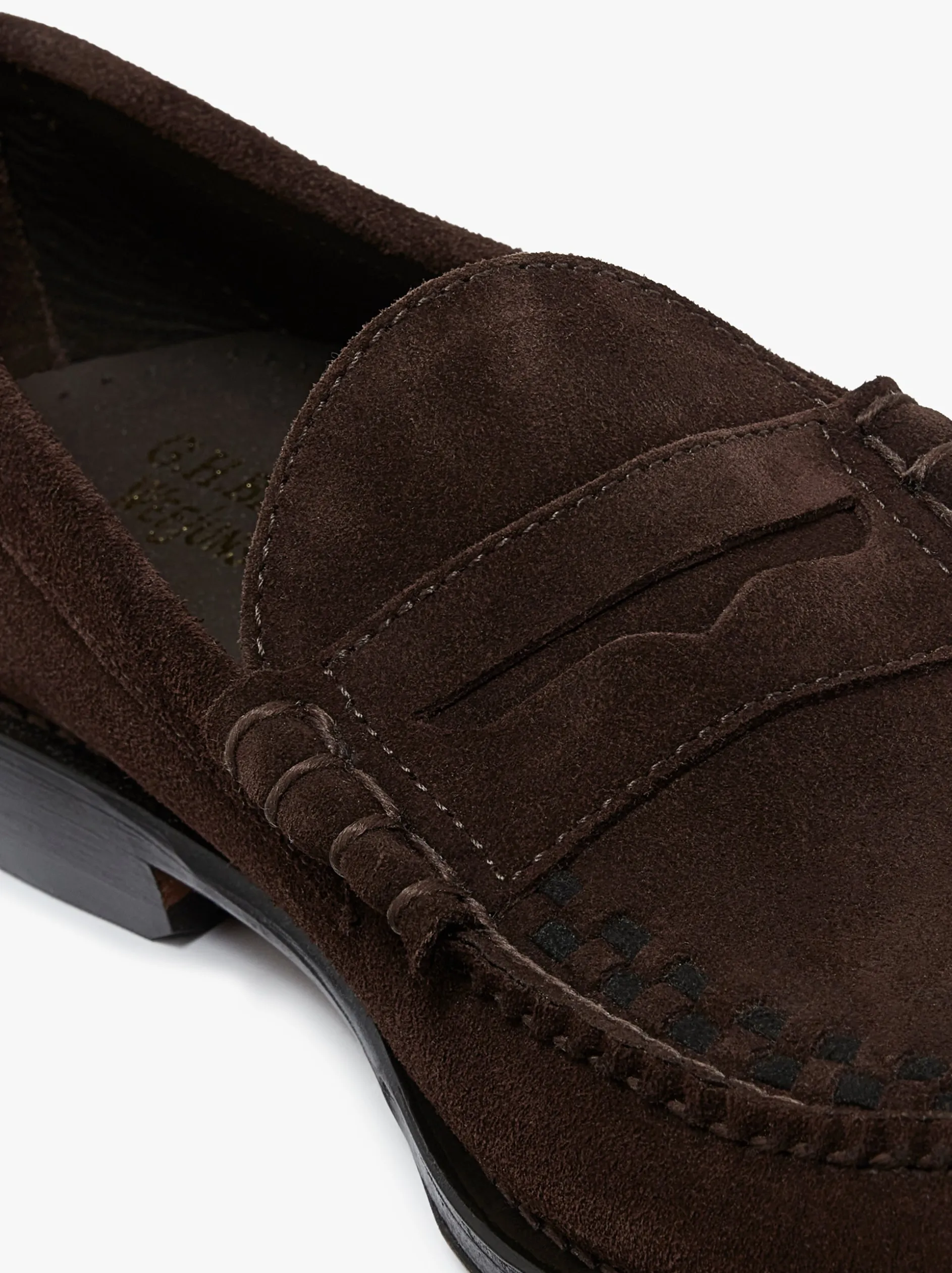 Weejuns Larson Weave Loafers Chocolate Suede