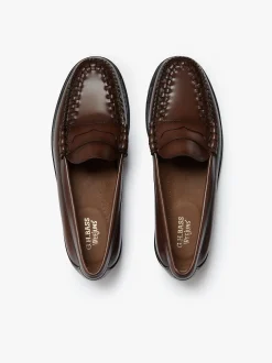 Weejuns Larson Weave Loafers Mid brown leather