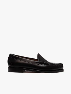 Weejuns Larson Weave Loafers Chocolate leather