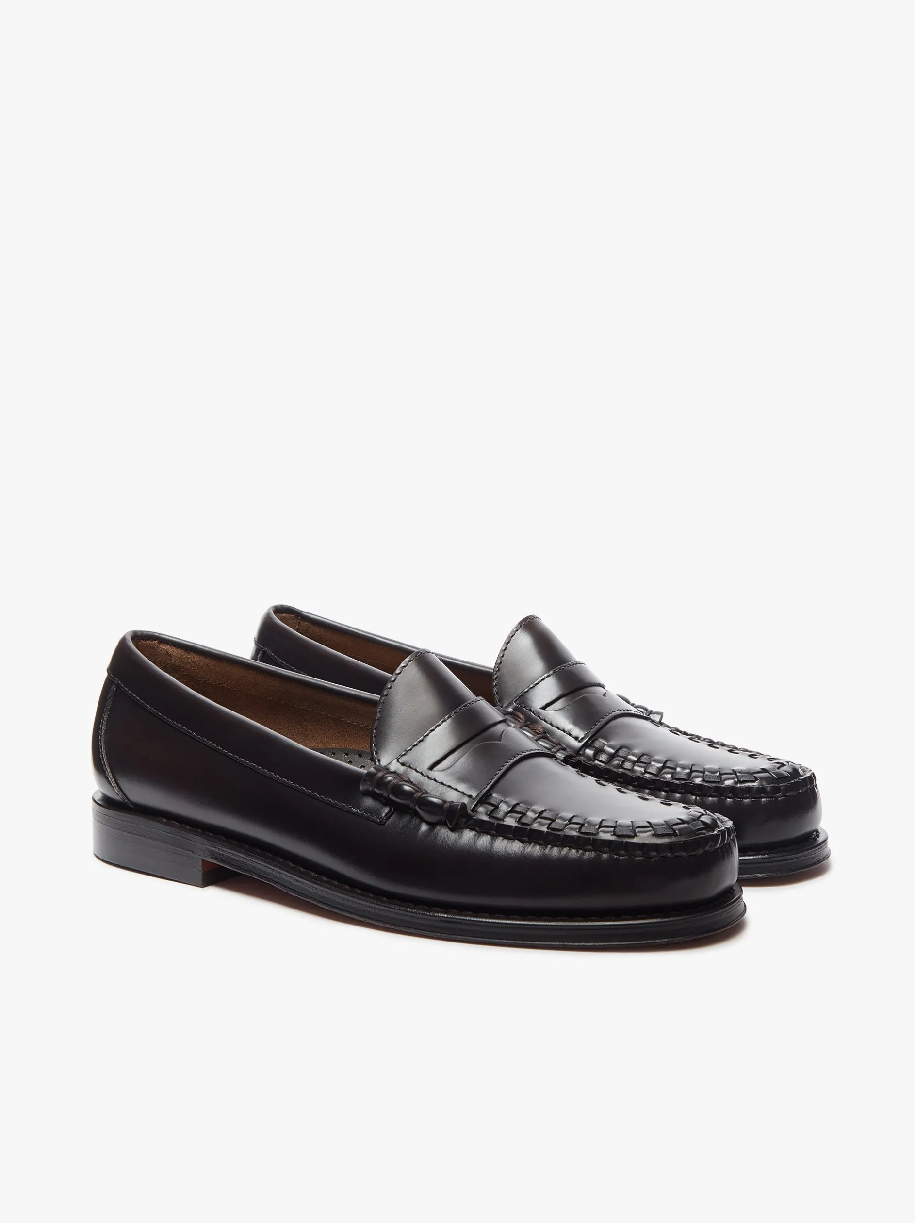 Weejuns Larson Weave Loafers Chocolate leather