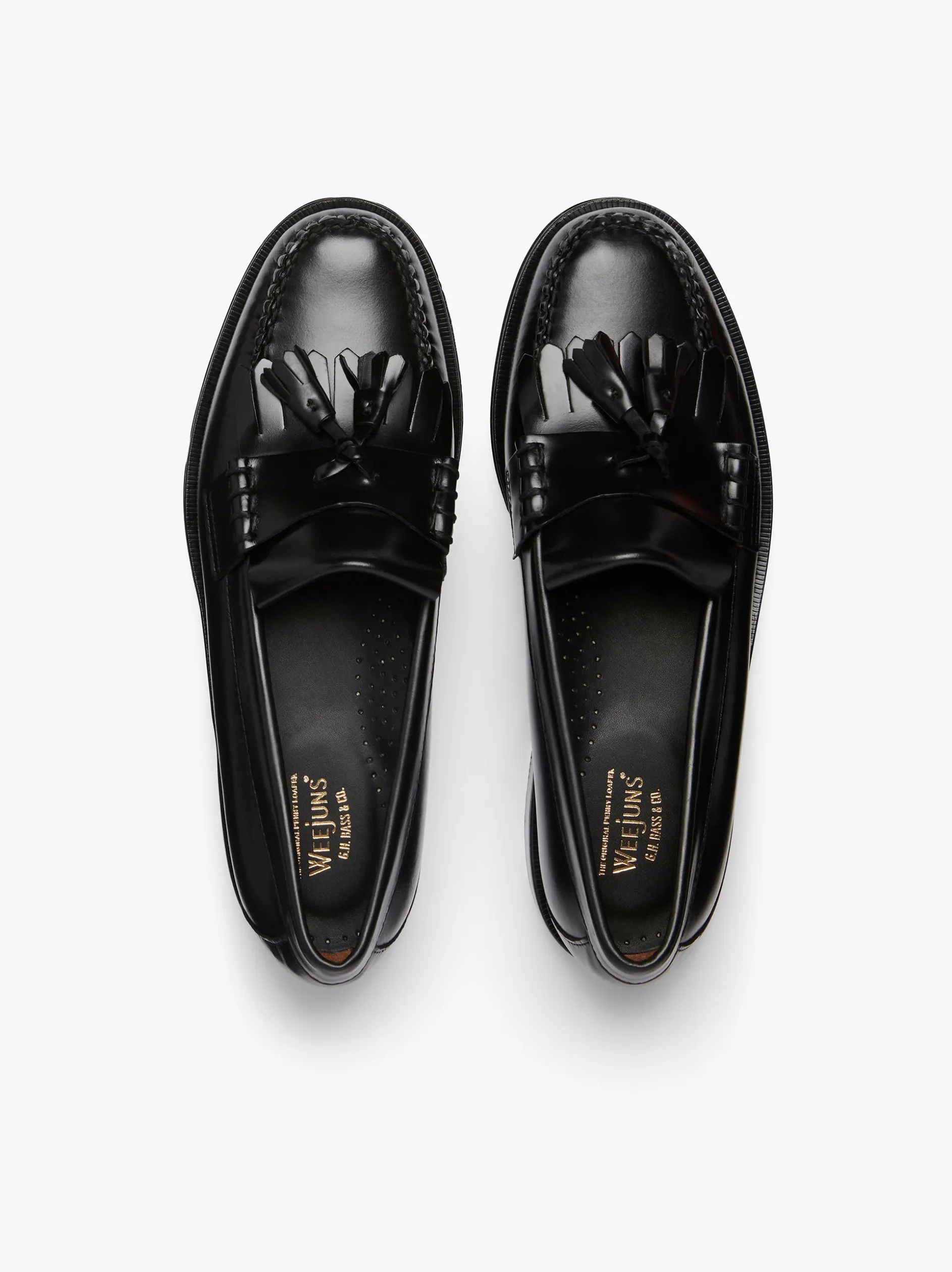 Weejuns Layton Kiltie Loafers Black Leather