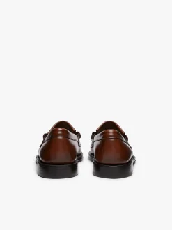 Weejuns Layton Kiltie Loafers Brown Leather