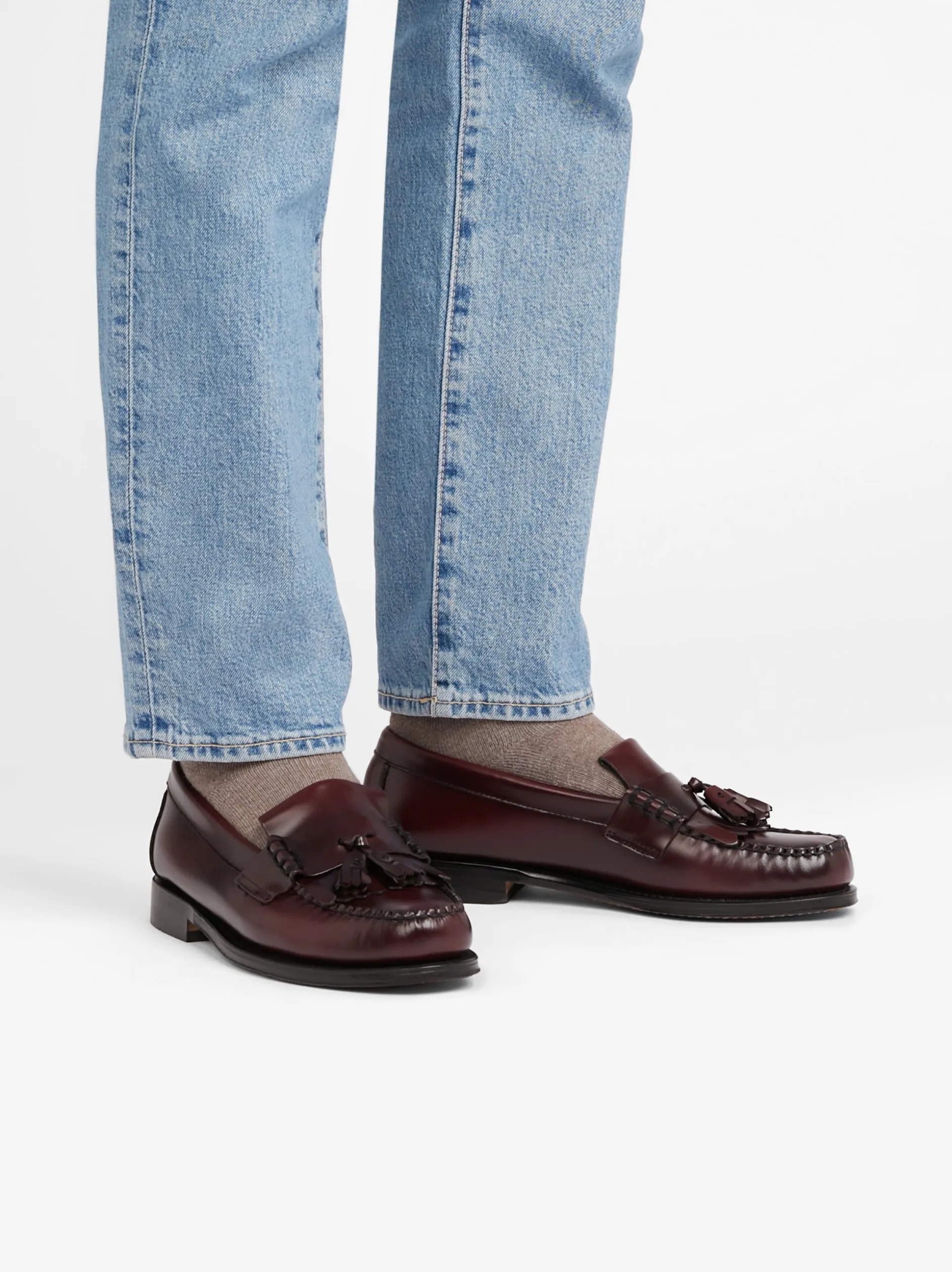 Weejuns Layton Kiltie Loafers Wine Leather