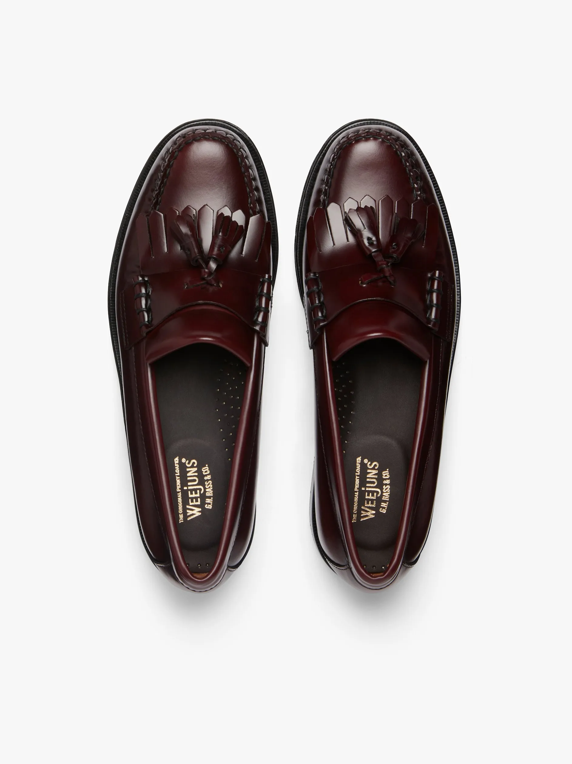 Weejuns Layton Kiltie Loafers Wine Leather