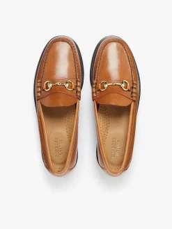 Weejuns Lincoln Penny Loafers Tan pull up leather