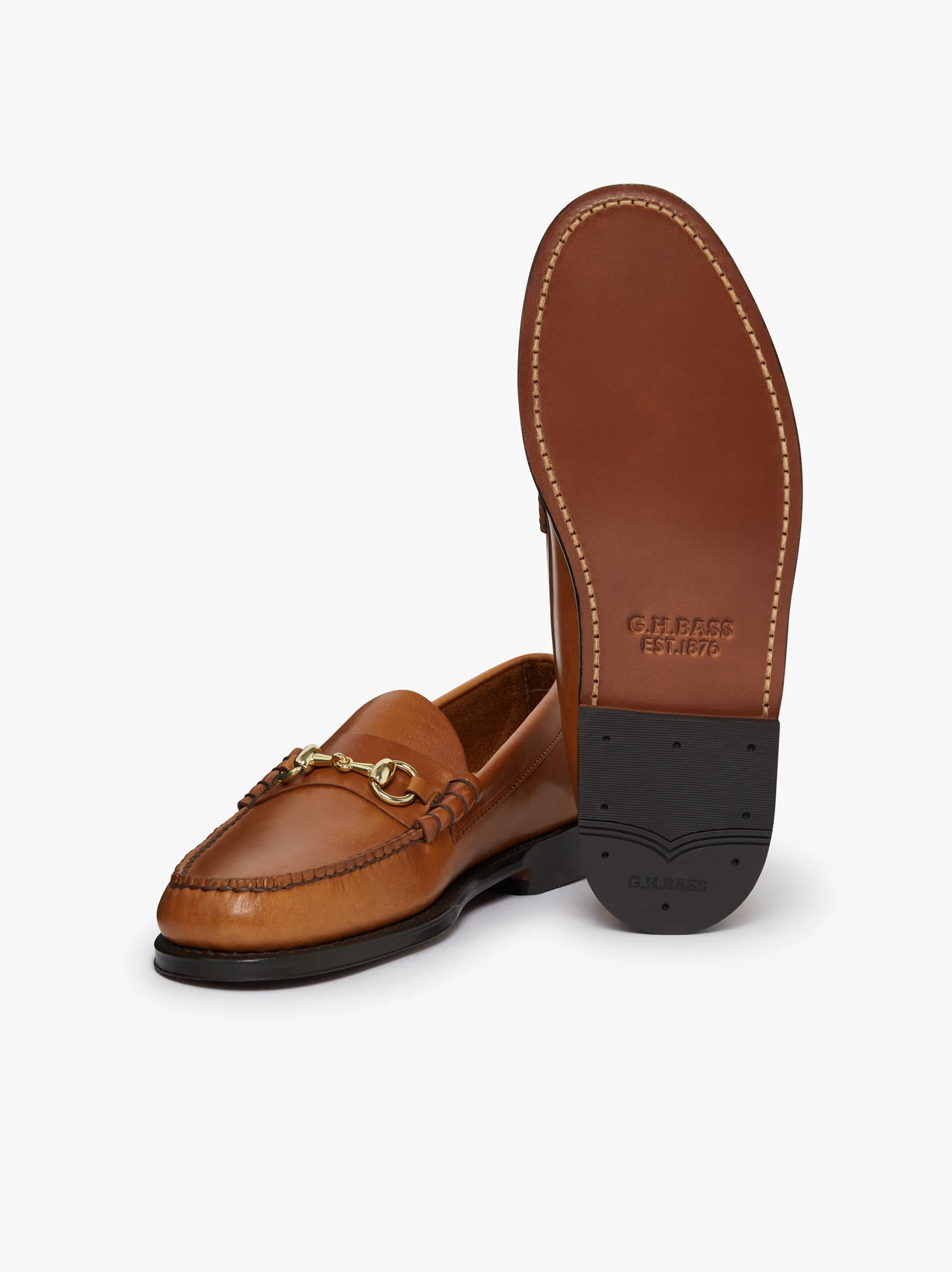 Weejuns Lincoln Penny Loafers Tan pull up leather