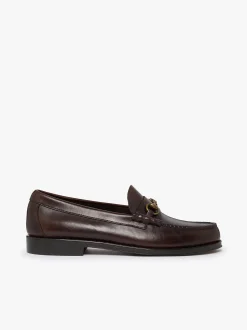 Weejuns Lincoln Penny Loafers Chocolate pull up leather