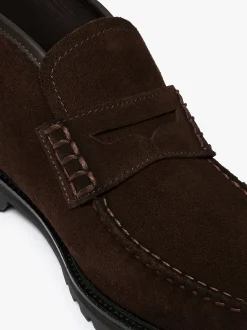 Weejuns Lug Boots Chocolate Suede