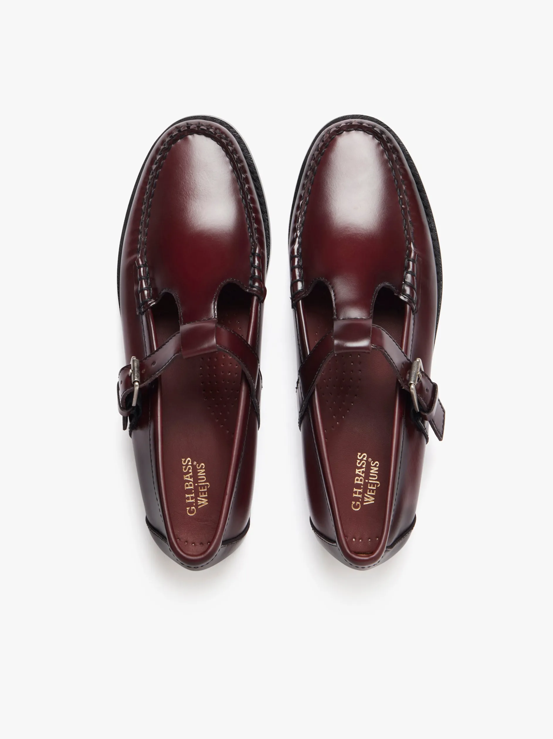 Weejuns Mary Janes Wine Leather