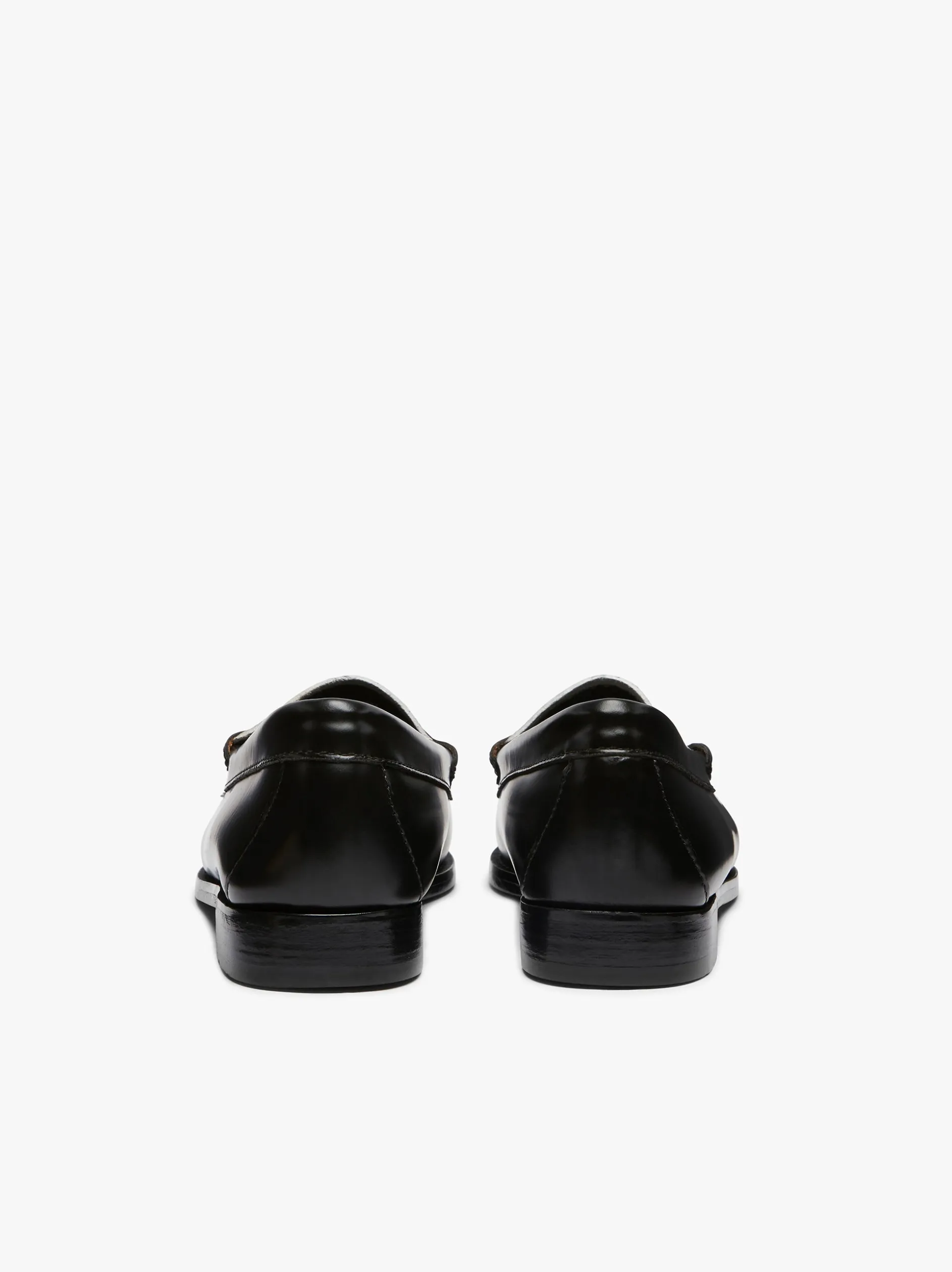 Weejuns Penny Loafers Black & White Leather