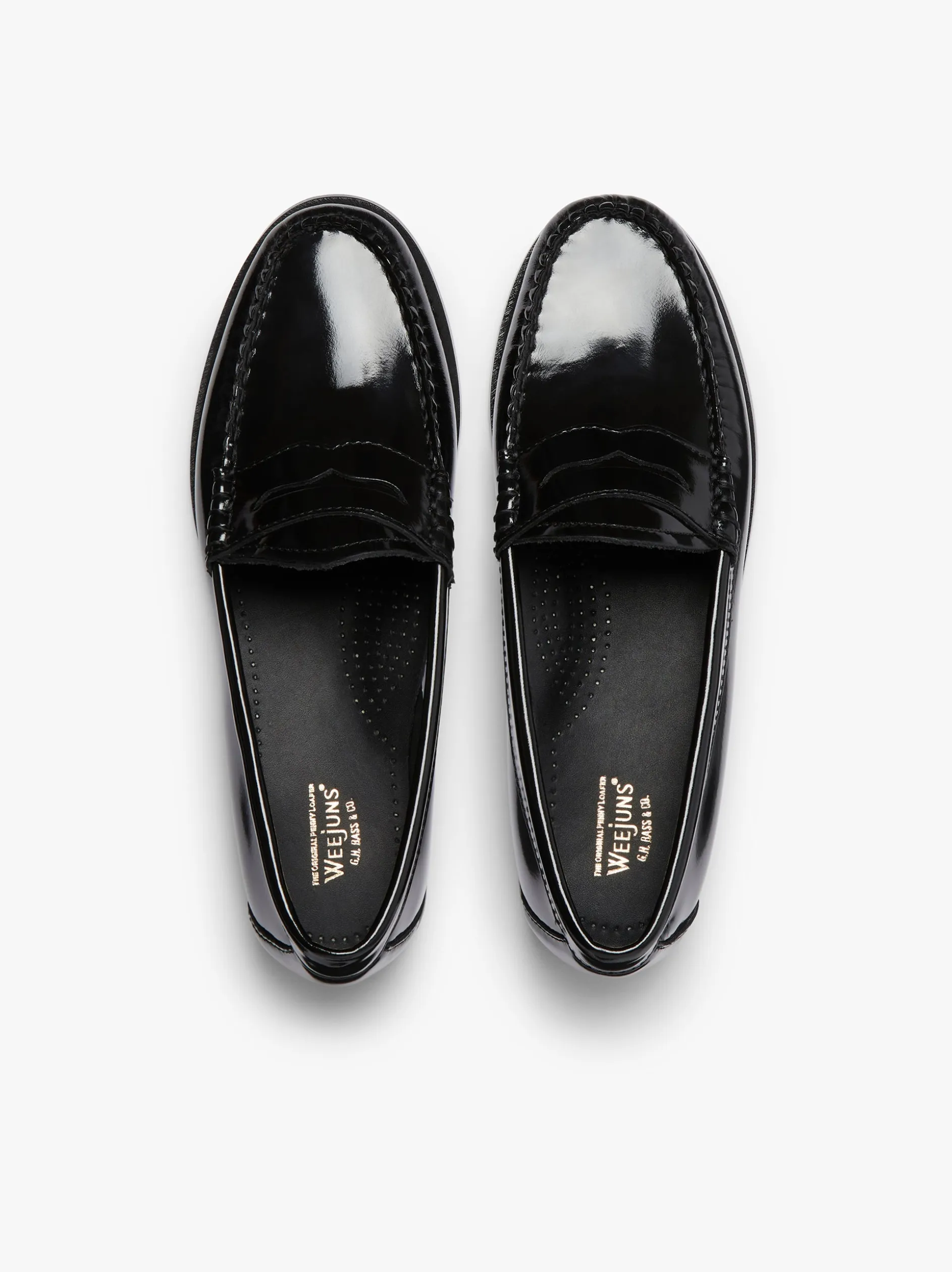 Weejuns Penny Loafers Black Patent Leather