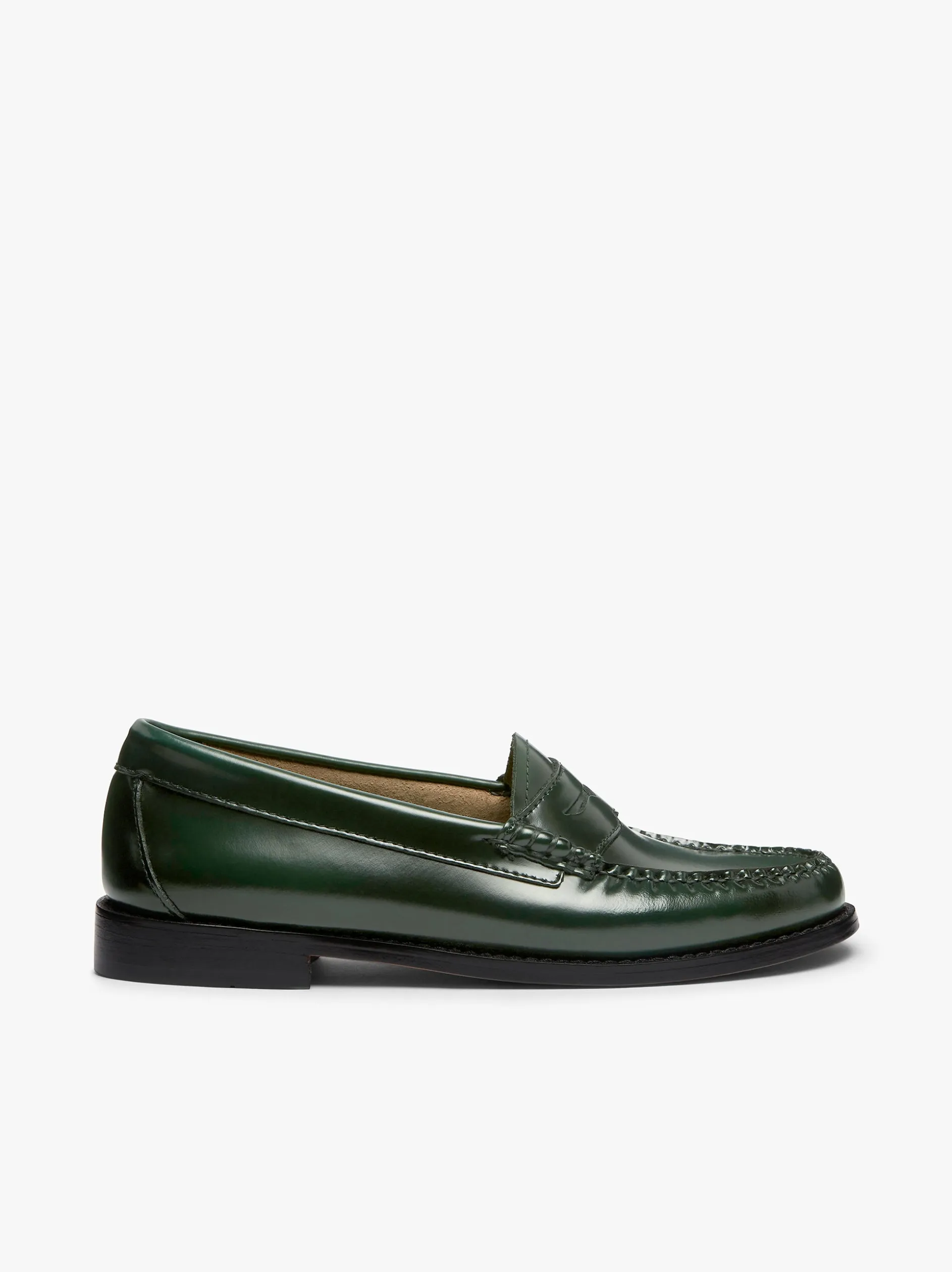 Weejuns Penny Loafers Dark Green Leather