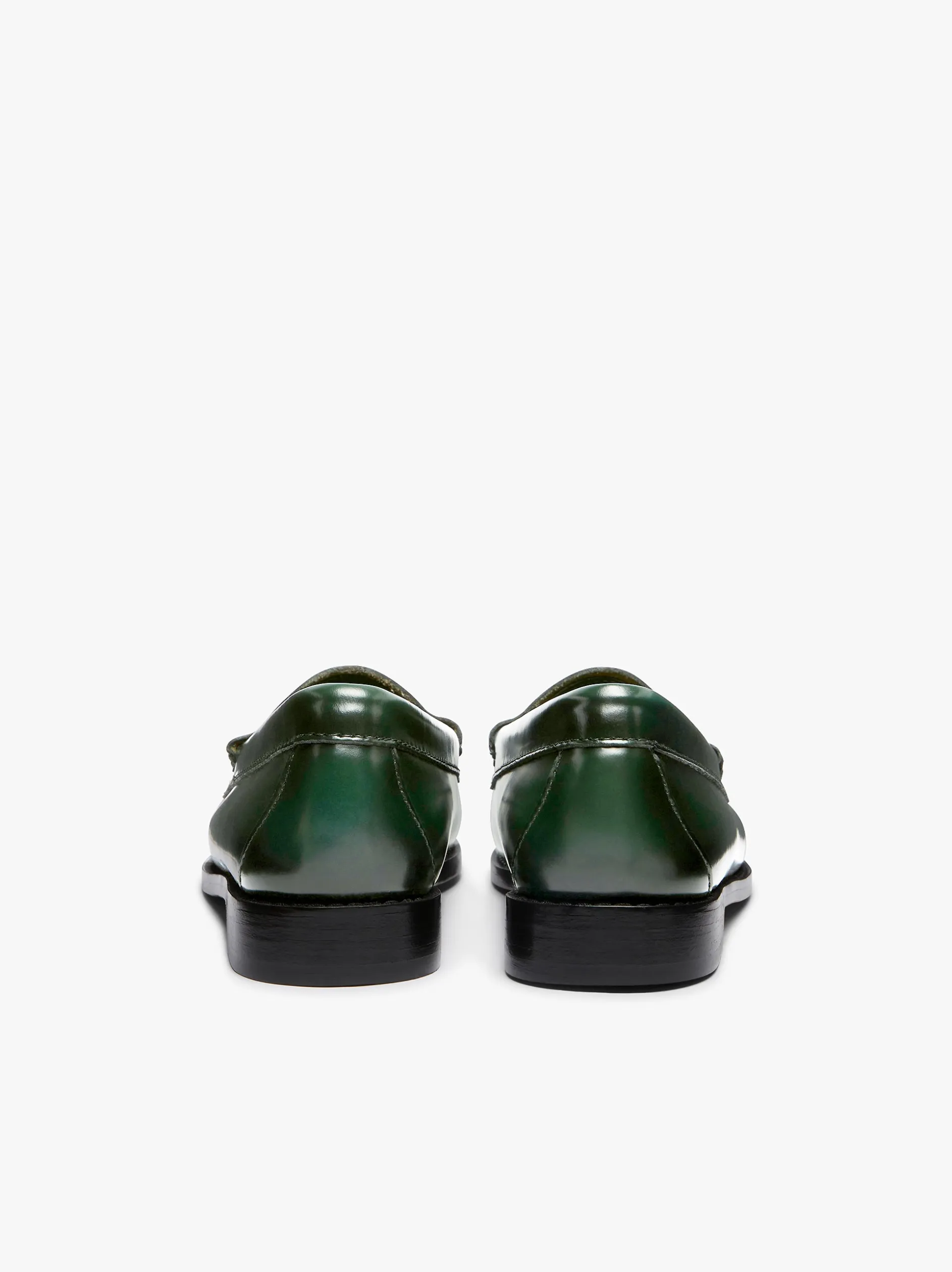 Weejuns Penny Loafers Dark Green Leather