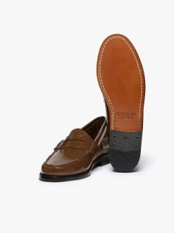 Weejuns Penny Loafers Dark Brown Patent Leather