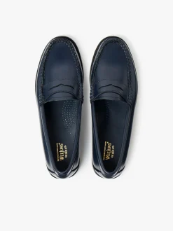Weejuns Penny Loafers Navy Leather