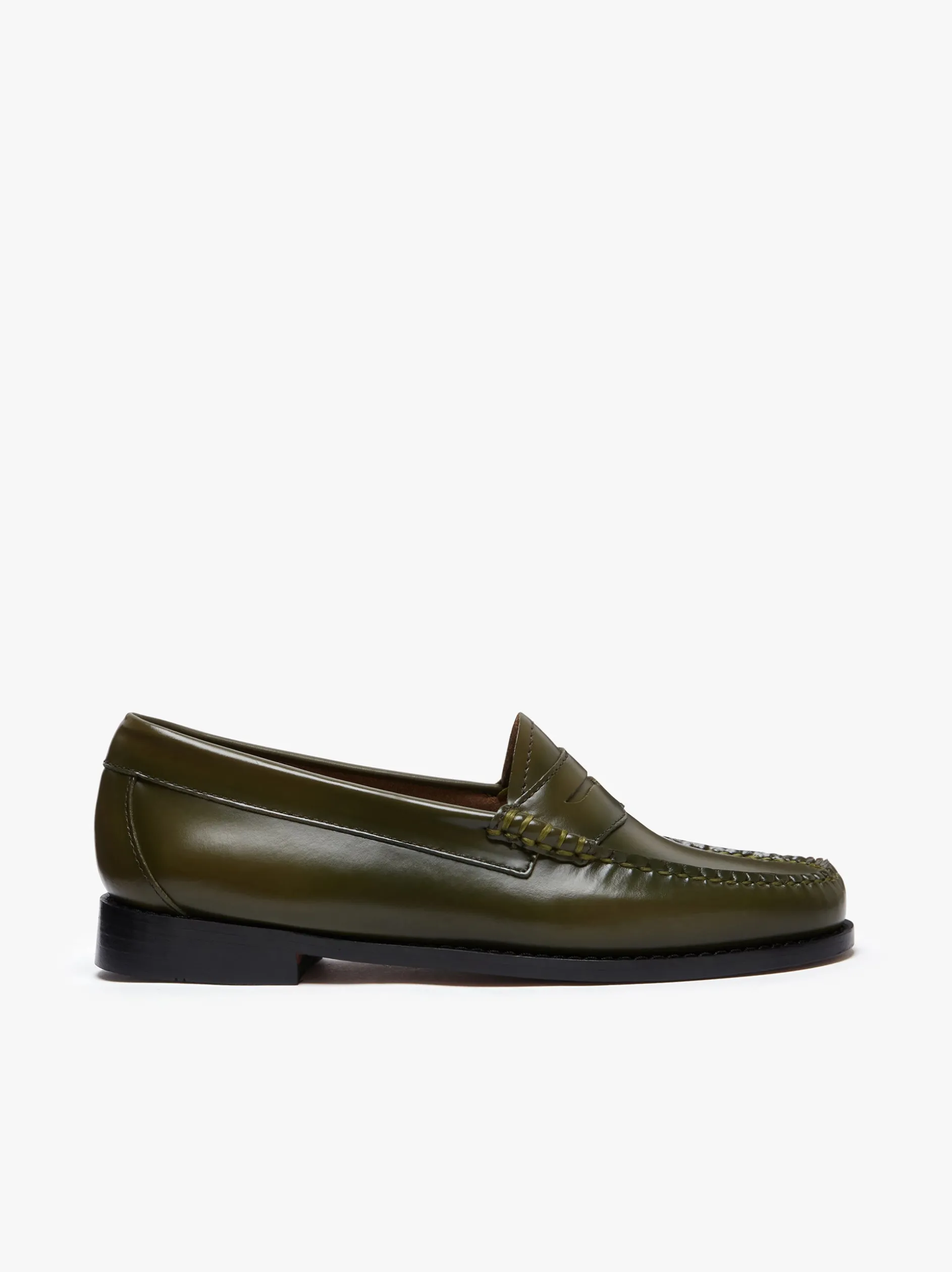 Weejuns Penny Loafers Olive green leather